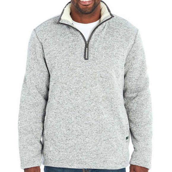 Mens Fleece Sherpa 1/4 Zip Pullover Sweater Shirt - Picture 3 of 16